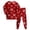 Red, variant on Xyant Toddler Christmas Pjs, Boys Girls 2-Piece Pajamas Set Kids Long Sleeve Cotton Stretch Breathable & Soft Snug Fit Sleepwear 4-5T