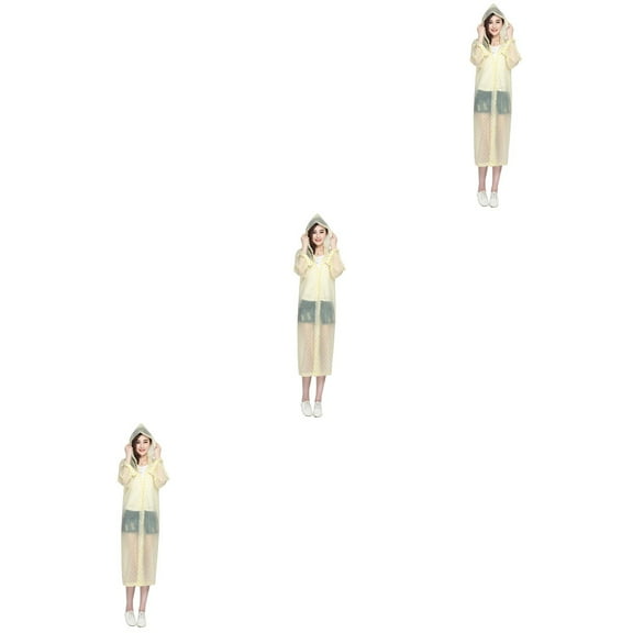 3 Pieces Rain Coat Stylish Raincoat Extra Thick Travel Men and Women