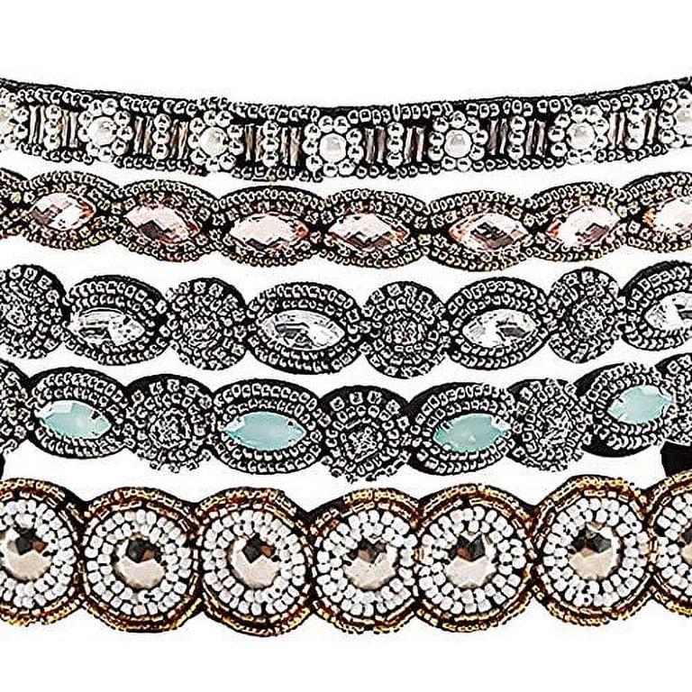5 Pieces Jewel Headbands, Women display picture 3