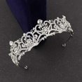 thumbnail image 3 of Zhuge Tiara de boda para novia, diadema de princesa, corona nupcial, joyería para el cabello con diamantes de imitación de cristal, decoración para novia, cumpleaños, graduación, boda (A), 3 of 4