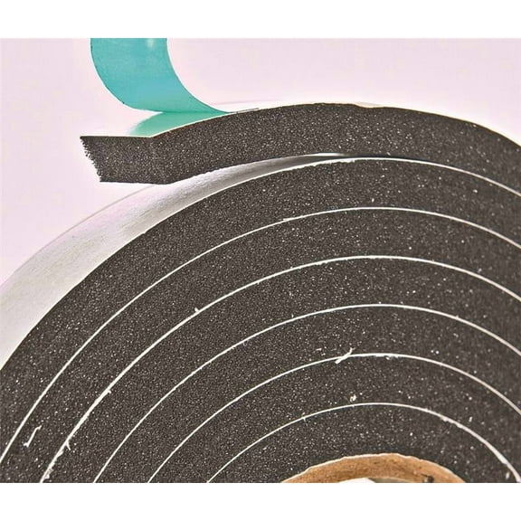Frost King Available R534H Sponge Rubber Foam Tape 5/16-Inch, Black, 3/4" W, 5/16" T, 10 ft L Weather Stripping