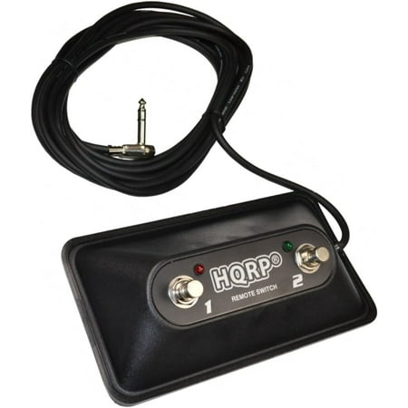 HQRP 2-Button Guitar Amp Footswitch for Fender 0071359000 / 0994058000 fits FM 65 DSP, Champion 40, Champion 100 amps
