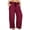 Wine, variant on Women's Pants Petite,Women's Plus Size Wide Leg Casual Palazzo Pants High Waist Yoga Comfy Loose Lounge Pants with Pockets Drawstring