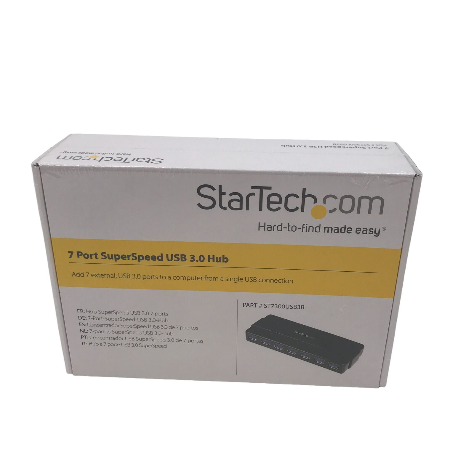 StarTech.com ST7300USB3B 7 Port USB 3.0 Hub - 7 x SuperSpeed USB 3.0 - with  Power Adapter - USB 3 Hub - USB Splitter - Powered USB 3.0 Hub - USB  Extender 