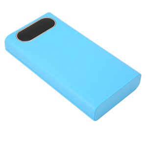 21700 Battery Charger Case, Blue 6x21700 Battery Power Bank Case Portable 3 Input Ports  For Cell Phones