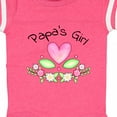 thumbnail image 4 of Inktastic Papa's Girl Heart Flowers Girls Baby Bodysuit, 4 of 5