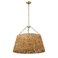 thumbnail image 2 of Modern Caged Pendant Light, 6-Light Industrial Minimalist Handwoven Boho Chandelier for Living Room Kitchen Bedroom Hallway, 2 of 7