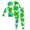 ZG-Green, variant on Xmyrz Toddler Girls Pajama Sets Trendy Long Sleeve Pants Set Printed Relaxed St. Patrick'S Day Pj Set Sleepwear Outfit