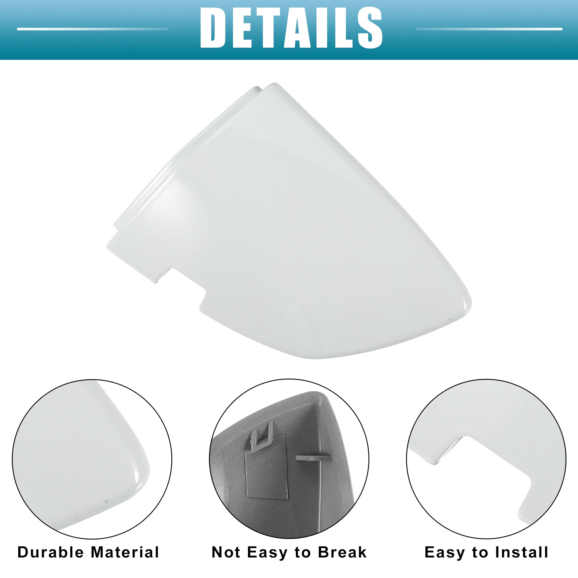 Unique Bargains 17A837879 Exterior Door Handle Cover Cap for VW MK7 2019-2022 White