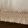 thumbnail image 2 of Move Over Beige Grey Comforter Set King Boho Bedding Set Grid Lattice Tassel Pattern Farmhouse Microfiber Filling, 2 of 10