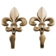 thumbnail image 4 of Ganchos de cortina de pared de 2 piezas, hechos de artesanía de grabado de metal de estilo vintage, perchas decorativas, para sala de estar, baño, armario, ganchos para abrigos Adepaton 2034774-2, 4 of 9