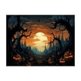 thumbnail image 2 of Garage Buddy Halloween Door Cover with Spooky Pumpkins and Skeletons, Garagebuddy Door Cover Halloween Decoration for Outdoor Party Yard Front, 2 of 5