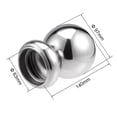 thumbnail image 2 of Esferas huecas de tapa de bola de acero inoxidable 201 de 97 mm de diámetro con base para pasamanos y postes de escalera tonalidad plateada, 2 of 2