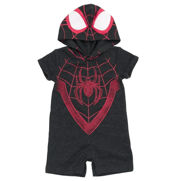 Enterizo para niños pequeños Marvel Spider-Man Miles Morales cosplay 5T