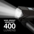 thumbnail image 3 of Luz de bicicleta Energizer X400 recargable IPX4 resistente al agua, 3 of 8