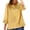 X1_Yellow, variant on Boho Linen Tops for Women 3/4 Sleeve Embroidered Crew Neck Blouses Trendy Summer Casual Tops Pullover Shirts by Yigetop Beige L