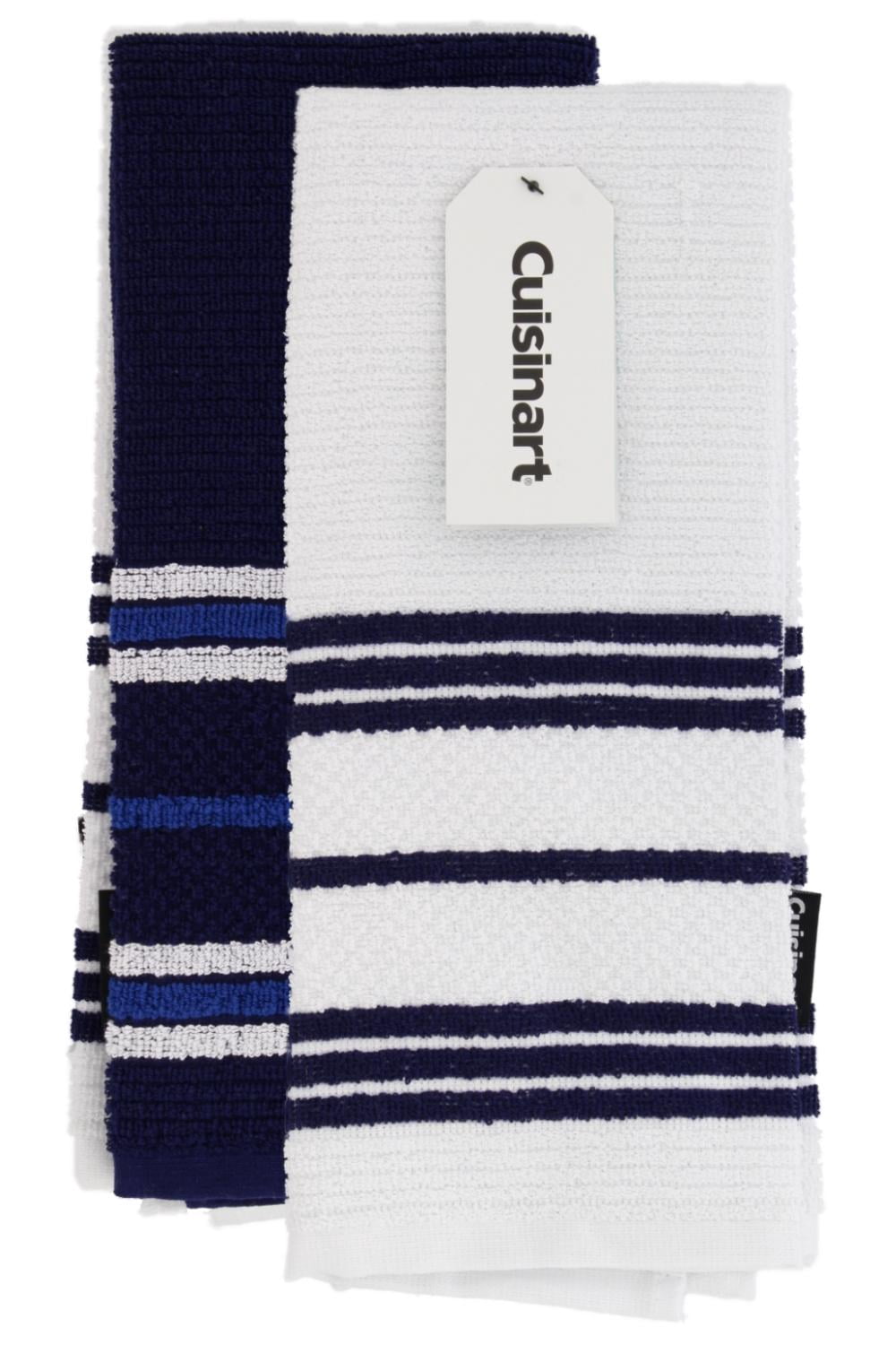 Cuisinart 100 Cotton Terry Hand and Dish Kitchen Towels Absorbent