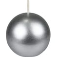 thumbnail image 1 of Zest Candle 12-Piece Ball Candles, 2-Inch, Metallic Silver, 1 of 6