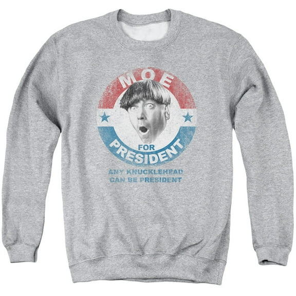 Three Stooges - Moe For President - Crewneck Sweatshirt - XXX-Large