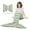 Green Striped, variant on Mermaid Tail Blanket Super Soft Fleece Sleeping Bag Mermaid Blanket Tail with Pillow/Cusion Gift for Kids Girls 3-12