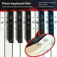 thumbnail image 3 of 54/61/88 Key Piano Stickers PVC Transparent Piano Keyboard Piano Stave Electronic Keyboard Name Note Sticker Accessories, 3 of 5