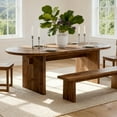 thumbnail image 6 of Tribesigns 63-Inch Oval Dining Table, Solid Wood Farmhouse Table for 4-6, 6 of 6