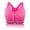 Red, variant on Seamless Yoga Sports Tank Bra, Sports Bras for Women with Detachable Built in Pad and Front Zip