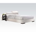 thumbnail image 2 of ACME Manjot Eastern King Bed, White PU (1Set/2Ctn), 2 of 2