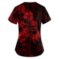 thumbnail image 3 of Tops sueltos de manga corta para mujer Tops casuales de talla grande Camisetas casuales de verano de manga corta con cuello en V Tops de mujer Camisetas Ropa de trabajo, 3 of 4