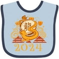 thumbnail image 3 of Inktastic 2024 Chinese New Year Dragon Boys or Girls Baby Bib, 3 of 4
