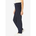 thumbnail image 3 of Woman Within Plus Size Petite Seersucker Pull-On Elastic-Waist Pants, 3 of 6