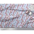 thumbnail image 3 of Soimoi Velvet Fabric Leaves,Floral & Honey Bee Insects Print Sewing Fabric Yard 58 Inch Wide, 3 of 3