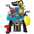 thumbnail image 3 of Best Choice Products Pretend Play Kid's Workbench, Child's Construction Toy Set w/ 150 Accessories, Electric Drill, 3 of 9