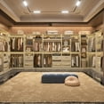 thumbnail image 4 of Homieasy 6-9 FT Closet System with Corner, Walk in Closet System with 6 Drawers, 6 Hanging Rods, and Open Storage Shelves, L-Shaped Heavy Duty Wardrobe Closet for Bedroom/Closet/Apartment, White Oak, 4 of 8