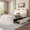 Off-white, variant on Eastvita White Queen Boucle Bed Frame with an LED Headboard/Charging Station/4 Storage Drawers/Wood Slats/no need for a Box Spring//easy assembly