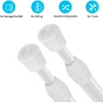 thumbnail image 4 of FFIY 2 Pack Tension Rods 28-43 inches, Adjustable Spring Tension Rod for Kitchen, Bathroom, Window,Wardrobe, Utensils Closet and Cabinet - Black, 4 of 7