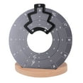 thumbnail image 1 of Circle of Fifths Wheel Metal Melody Tool, Aluminum Alloy Music Theory Learning Tool with Wood Base for Musicians, Beginners, Songwriters, Innovative Design, 1 of 7