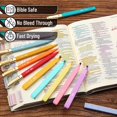 thumbnail image 3 of czcpp-- Aesthetic Highlighters and Pens, 12 Pack, Assorted Color No Bleed Bible Highlighters, Black Ink Pens, 3 of 4