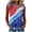 ZG-Red-Tops, variant on V Neck Sleeveless Star Print Tanks for Women Edgy American Flag Graphic Loose Fit Tops Independence Day Party Casual Vests