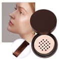 thumbnail image 1 of Translucent Setting Powder Finishing Makeup Loose Setting Powder Flash Friendly Translucent Powder Foundation Loose Face Powder Includes Velour Puff, Loose White, 1 of 8