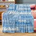 thumbnail image 3 of Custom Blanket with Name, Personalized Name Blanket for Baby Kids Adult, Customized Flannel Throw Blanket Gift for Christmas Birthday Valentines…, 3 of 6