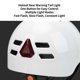 thumbnail image 5 of Casco de bicicleta inteligente V6 con cámara WiFi de alta definición con luz de advertencia de perímetro de cabeza ajustable y casco de bicicleta blanco de patinaje sobre ruedas, 5 of 10