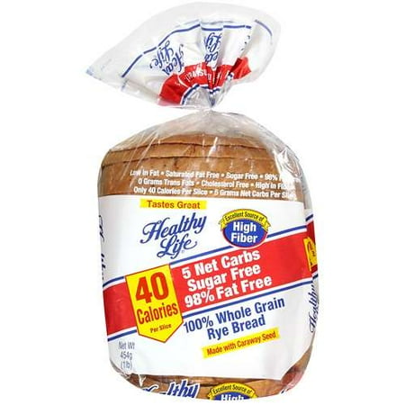 Healthy Life: 100 Percent Whole Grain Rye Bread, 454 g