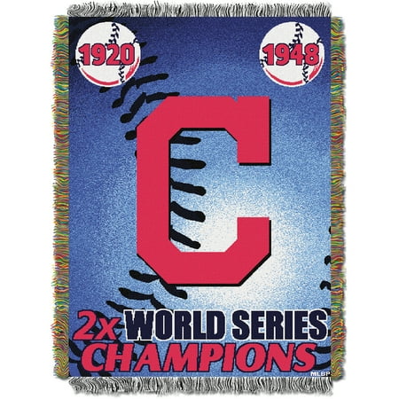 Cleveland Indians MLB COMMEMORATIVE CHAMPS Tapestry Throw