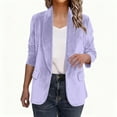 thumbnail image 3 of Blazers for Women Business Casual 2025 Fashion Dressy Oversized Faux Suede Suit Jackets Work Office Fall Clothes, 3 of 6