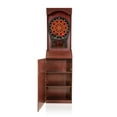 thumbnail image 2 of Arachnid Cricket Pro 800 Standing Electronic Dartboard with Cherry Finish, Regulation 15.5" Target Area, 8-Player Score Display and 39 Games, 2 of 15