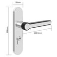 thumbnail image 2 of Stainless Steel Bathroom Keyed Single Tongue Door Lock Home Door Lock, 2 of 5