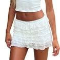 thumbnail image 5 of Letdown Women Y2K Lace Multi-Layered Bloomers, Cute Ruffle Shorts Lace Pumpkin Pants Boyshorts Layered Bottoms Y2k Sweet Pettipants (White, M), 5 of 5