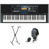 Yamaha PSR-E333 61-Key Premium Portable Keyboard Package with Headphones, Stand and Power Supply