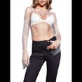 thumbnail image 1 of Tops de Larga con de Diamantes de Imitación para Mujer, Camisetas de Transparente con Cristales y Conjuntos de Red M, 1 of 10
